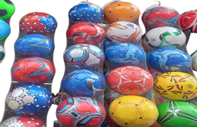 5 Balones De Futbol Infantiles N.5 Económico Juego Niños Color Multicolor