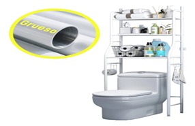 Toallero Baño Kwalux Estante Baño Mueble Organizador Para Baño Blanco